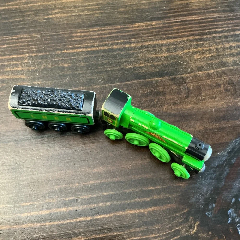 Thomas Friends Wooden Railway Flying Scotsman LNER Green Engine and Tender‎